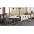 AIR conference table by Narbutas in dark walnut colour with dimensions 220x130x74 cm-2