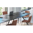 Meeting table for ARQUS company executives from Narbutas in black with dimensions 240x120x76 cm-3