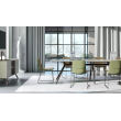 Meeting table for ARQUS company executives from Narbutas in black with dimensions 240x120x76 cm-1