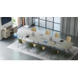 Meeting table for ARQUS company executives from Narbutas in black with dimensions 240x120x76 cm-2