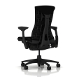 Embody office chair, on castors, graphite frame, charcoal fabric, 3011-1