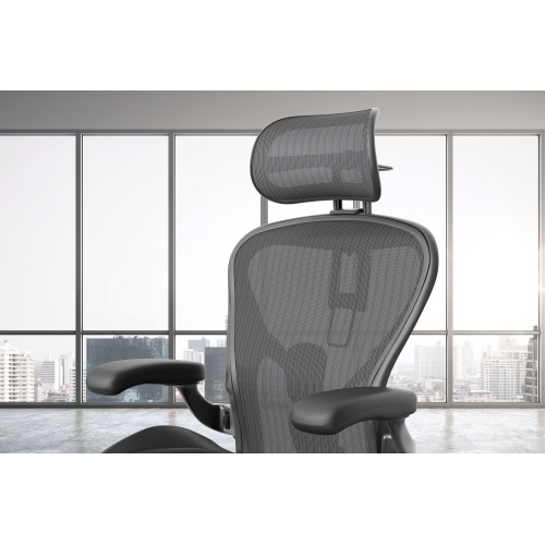 Aeron Remastered - Office chair, size B, graphite+Headrest-1