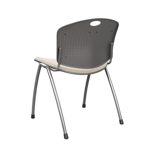 Anytime multipurpose chair by SitOnIt in beige with upholstered back and seat-2