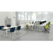Anytime multipurpose chair by SitOnIt in beige with upholstered back and seat-5