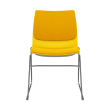 SitOnIt Baja Wire Rod Multi-Purpose Chair in Yellow with Upholstered Back and Seat-4