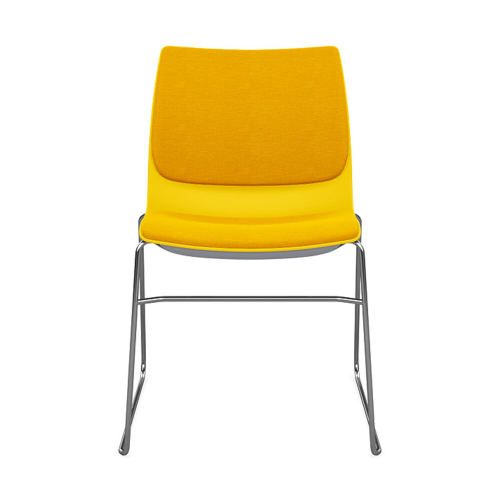 SitOnIt Baja Wire Rod Multi-Purpose Chair in Yellow with Upholstered Back and Seat-4