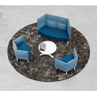 A lounge chair with CUMULUS panels from Narbutas in beige with dimensions of 107x69x113 cm and a backrest height of 42 cm-1