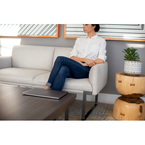 SitOnIt Cameo Modular Single Lounge Seat in Orange Without Armrests-6