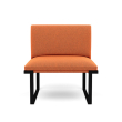 SitOnIt Cameo Modular Single Lounge Seat in Orange Without Armrests-4