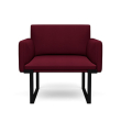 SitOnIt Cameo Modular Single Lounge Seat in Burgundy-4