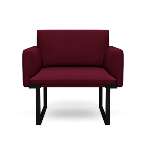 SitOnIt Cameo Modular Single Lounge Seat in Burgundy-4