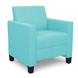 Composium Sharp Club Lounge Chair by SitOnIt in Turquoise