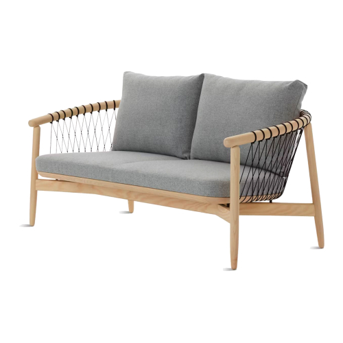 Crosshatch - Living Room Sofa, Fabric - Gray, CY03-2