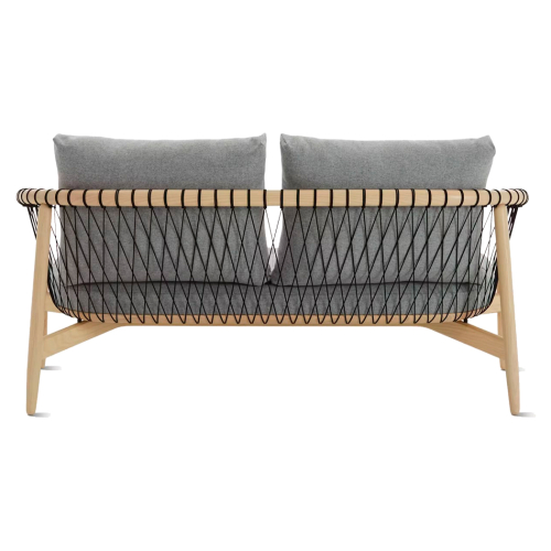 Crosshatch - Living Room Sofa, Fabric - Gray, CY03-1