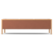 Cube - living room sofa 2 meters and 54 cm long, leather - brown, MH07-2
