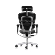 Office chair on castors, Ergohuman leather with headrest, black color-2