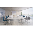 Conference and meeting table FLIP-TOP from Narbutas in white with dimensions 140x80x73 cm-1