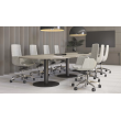 FORUM conference table by Narbutas in bleached oak colour with dimensions 420x140x74 cm-1