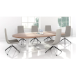 FORUM conference table by Narbutas in bleached oak colour with dimensions 420x140x74 cm-4