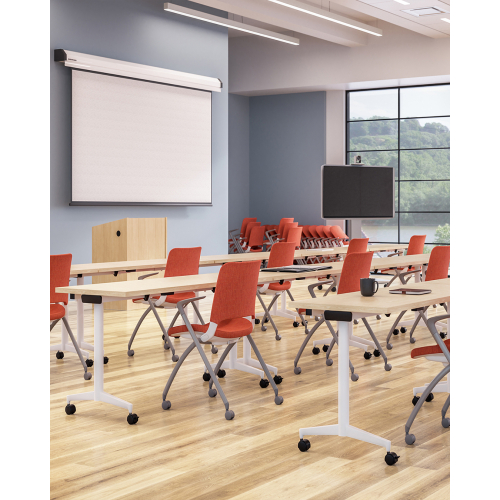 Flyte Multipurpose Stackable Chair by SitOnIt in White-5
