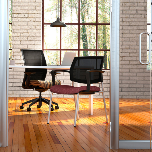 Focus Side Multipurpose Chair on 4 Legs by SitOnIt Turquoise-9