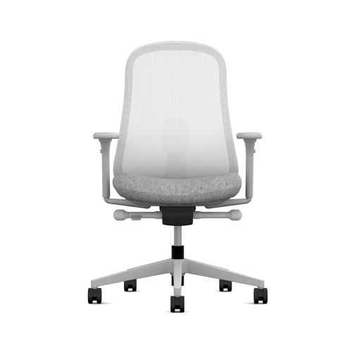 Lino - office chair on casters, base - gray, gray fabric, 1ZGF88-1