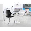 Ioniq guest chair by SitOnIt with yellow upholstery-6