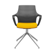Ioniq guest chair by SitOnIt with yellow upholstery-4
