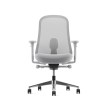 Lino - office chair, on castors, seat and back - white-2