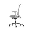 Lino - office chair, on castors, seat and back - white-3
