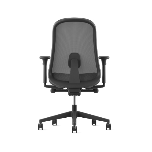 Lino - office chair, on castors, graphite color-1