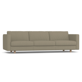 Lispenard - living room sofa with seat height 43 cm, fabric - light green, 59P07