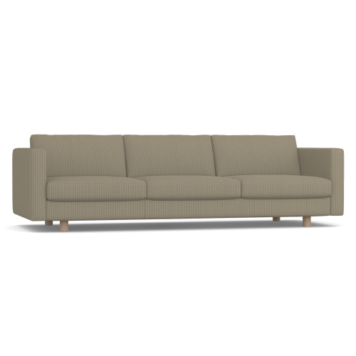 Lispenard - living room sofa with seat height 43 cm, fabric - light green, 59P07