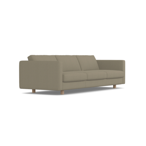 Lispenard - living room sofa with seat height 43 cm, fabric - light green, 59P07-1