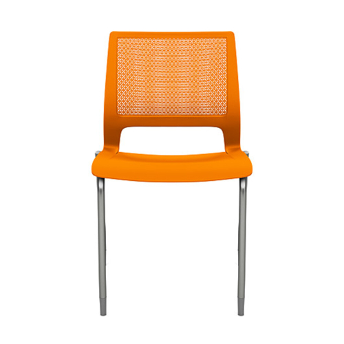 Lumin Short Term Work Chair by SitOnIt 4 Legged Orange-4