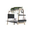 Multifunctional table NOVA Wood Multipurpose from Narbutas in sandy ash color with dimensions 152x90x190 cm-3