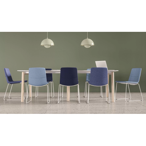 Multifunctional table NOVA Wood from Narbutas ash stained light grey with dimensions 280x120x74 cm-3