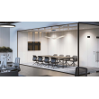 Conference table NOVA by Narbutas in sand ash colour with dimensions 140x164x64 cm-1