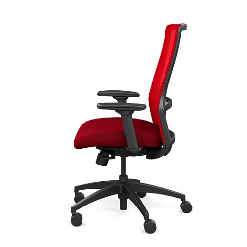 Novo Chair Highback Mesh Black Frame Red color Mao from SitOnIt-1