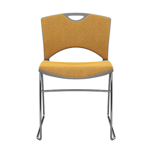 OnCall Guest Chair by SitOnIt in Yellow with Upholstered Seat and Back-4