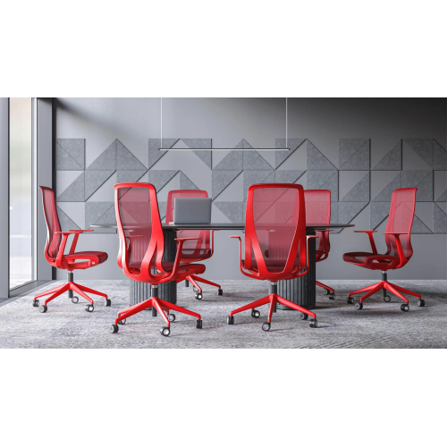 Conference and meeting table PARTHOS by Narbutas dark grey with dimensions 200x120x76 cm-4