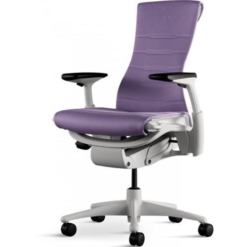 Embody x Logitech Gaming chair White base, Purple 3SYA1-2