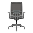 Focus 2.0 Executive Chair by SitOnIt with high back, back material - mesh, seat - gray fabric, gray frame, on wheels-2