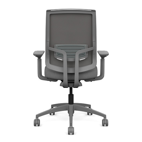 Focus 2.0 Executive Chair by SitOnIt with high back, back material - mesh, seat - gray fabric, gray frame, on wheels-2