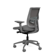 Focus 2.0 Executive Chair by SitOnIt with Midback, Backrest Material - Mesh, Seat - Gray Fabric, Gray Frame, on Casters-3