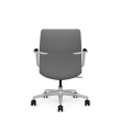 SitOnIt Sephen Executive Chair with Low Backrest, Backrest and Seat Material - Gray Fabric, on Casters-2