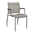 Wit Side 4 Legged Office and Guest Chair by SitOnIt in Grey-1
