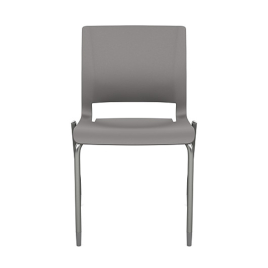 SitOnIt Rio Multipurpose Stackable 4 Leg Chair in Gray