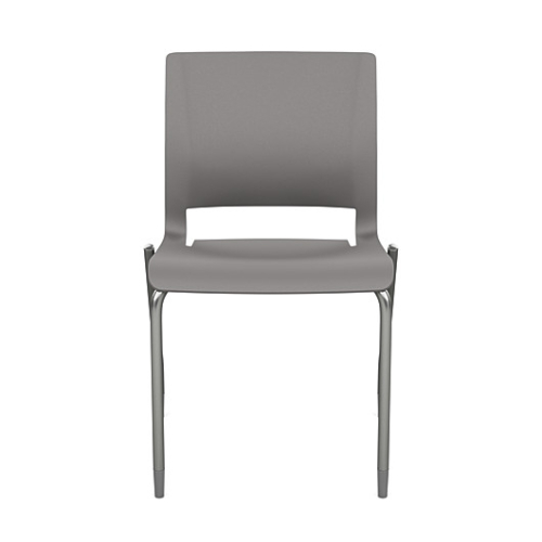 SitOnIt Rio Multipurpose Stackable 4 Leg Chair in Gray