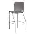 Rio Bar Stool by SitOnIt in Grey with Soft Seat-3